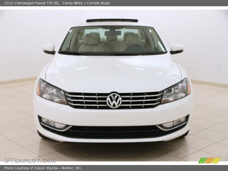 Candy White / Cornsilk Beige 2013 Volkswagen Passat TDI SEL