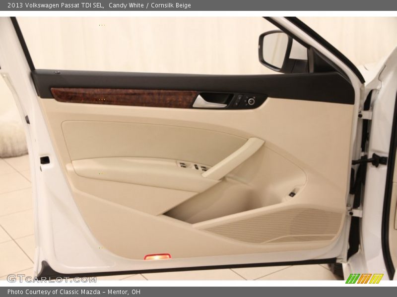 Candy White / Cornsilk Beige 2013 Volkswagen Passat TDI SEL