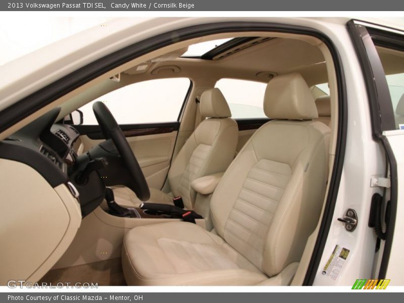 Candy White / Cornsilk Beige 2013 Volkswagen Passat TDI SEL
