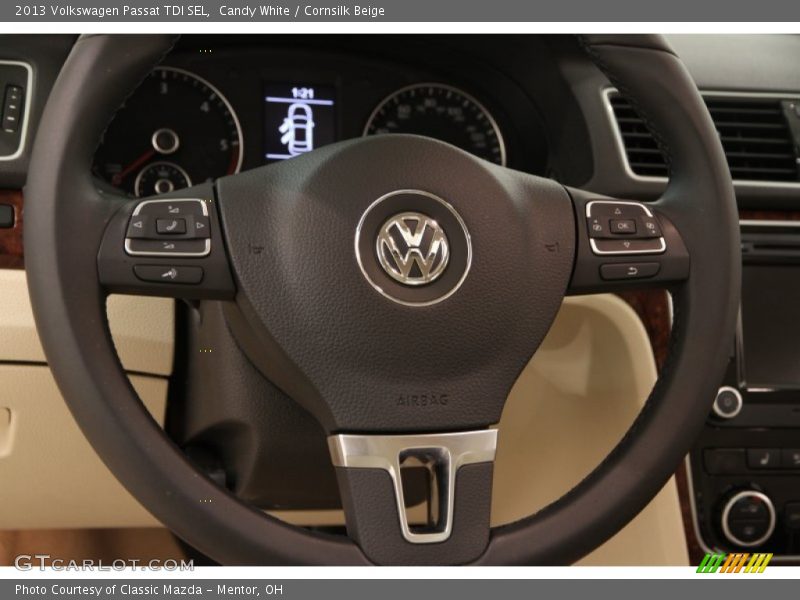 Candy White / Cornsilk Beige 2013 Volkswagen Passat TDI SEL