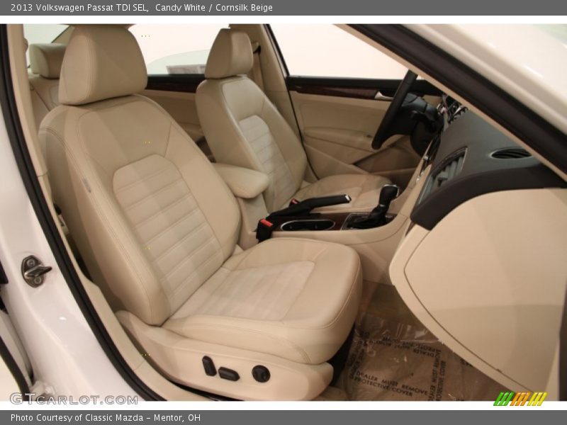 Candy White / Cornsilk Beige 2013 Volkswagen Passat TDI SEL