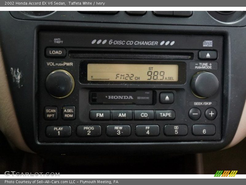 Audio System of 2002 Accord EX V6 Sedan
