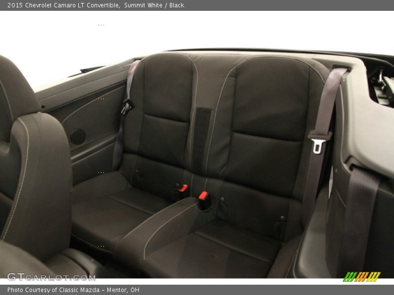 Rear Seat of 2015 Camaro LT Convertible
