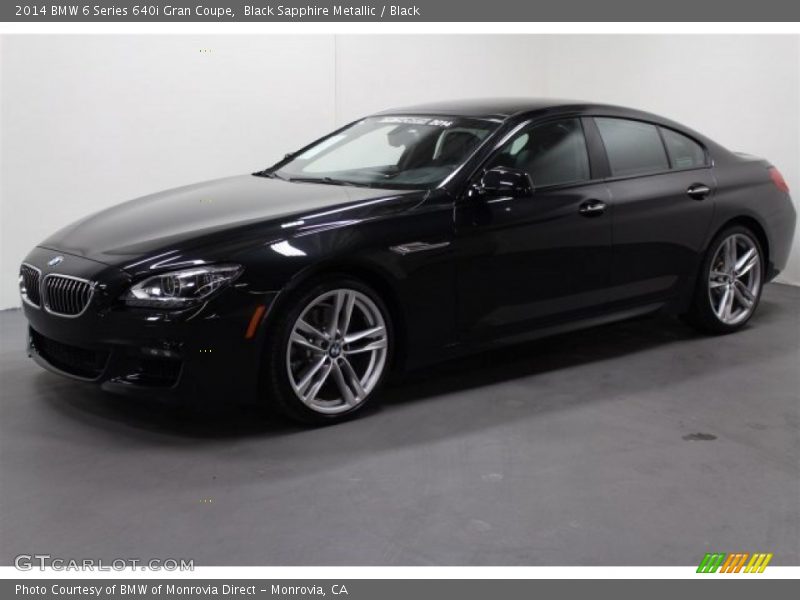 Black Sapphire Metallic / Black 2014 BMW 6 Series 640i Gran Coupe