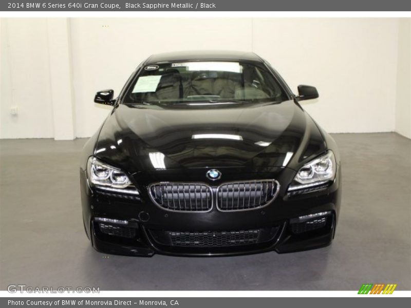 Black Sapphire Metallic / Black 2014 BMW 6 Series 640i Gran Coupe