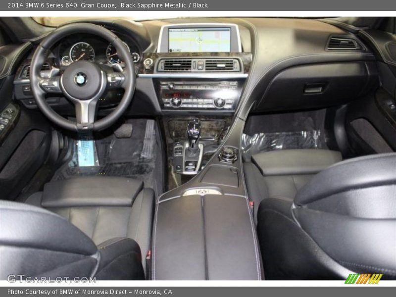 Black Sapphire Metallic / Black 2014 BMW 6 Series 640i Gran Coupe