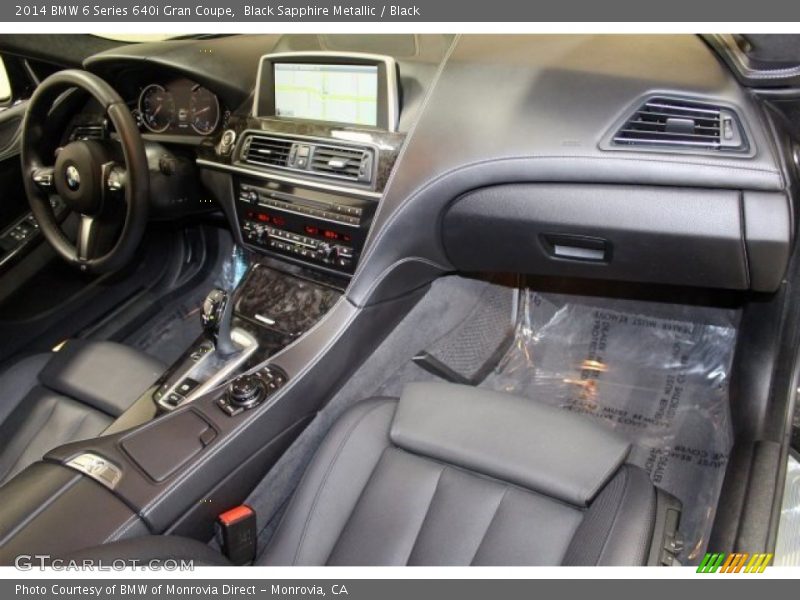 Black Sapphire Metallic / Black 2014 BMW 6 Series 640i Gran Coupe