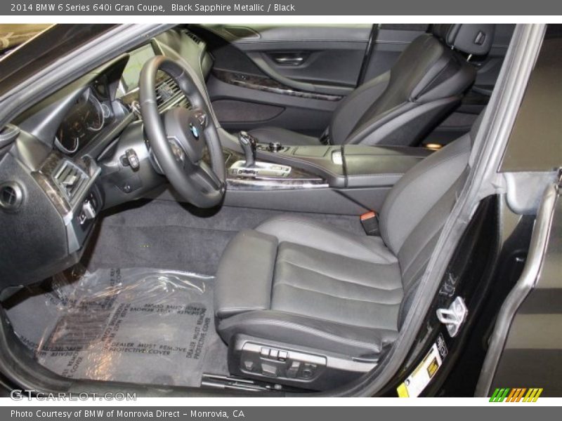 Black Sapphire Metallic / Black 2014 BMW 6 Series 640i Gran Coupe
