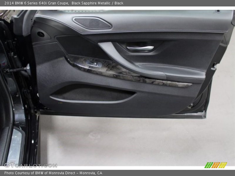 Black Sapphire Metallic / Black 2014 BMW 6 Series 640i Gran Coupe
