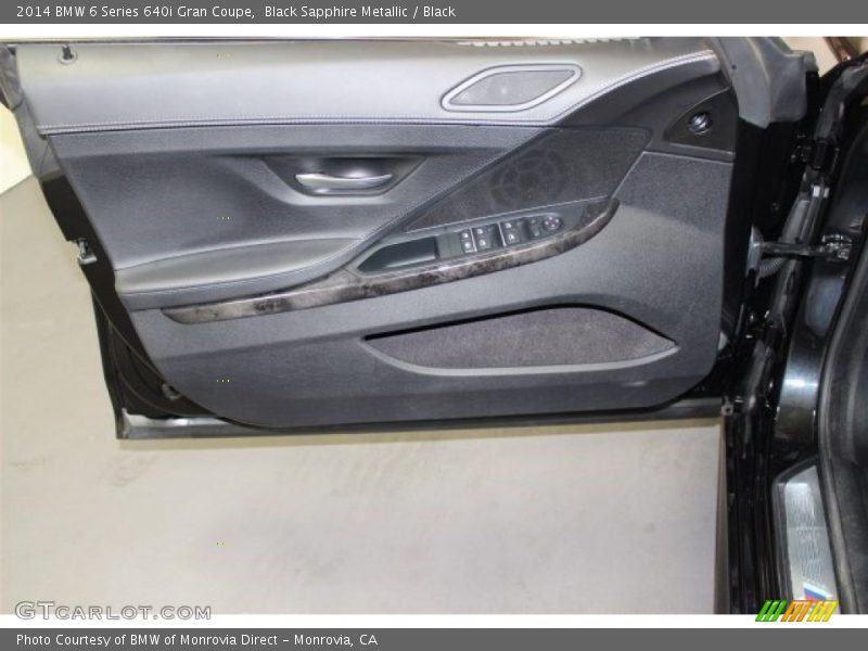 Black Sapphire Metallic / Black 2014 BMW 6 Series 640i Gran Coupe