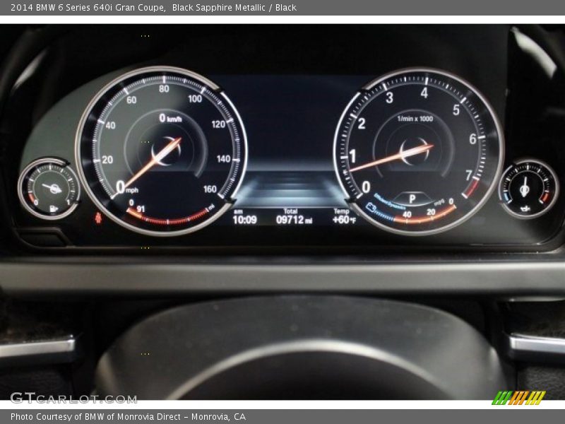 Black Sapphire Metallic / Black 2014 BMW 6 Series 640i Gran Coupe