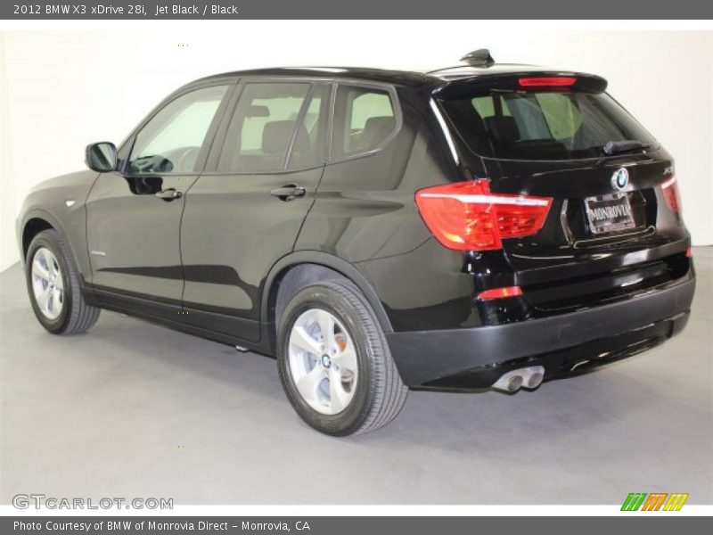Jet Black / Black 2012 BMW X3 xDrive 28i