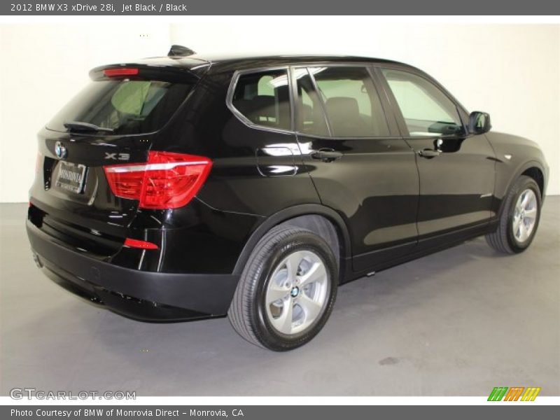 Jet Black / Black 2012 BMW X3 xDrive 28i