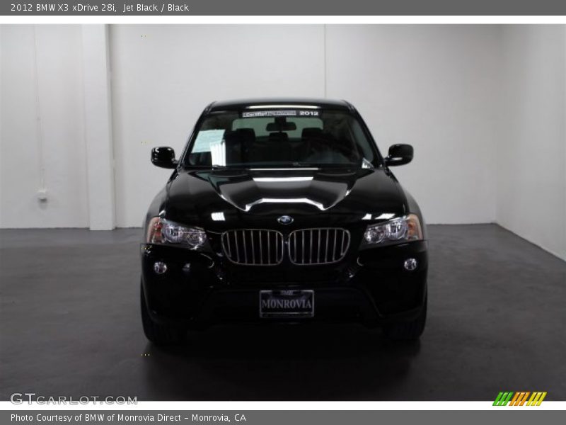 Jet Black / Black 2012 BMW X3 xDrive 28i