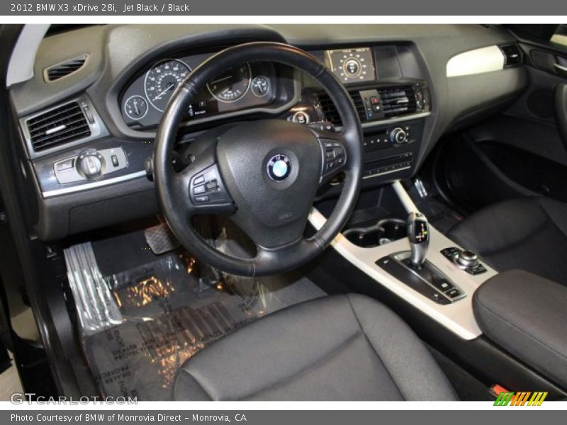 Jet Black / Black 2012 BMW X3 xDrive 28i