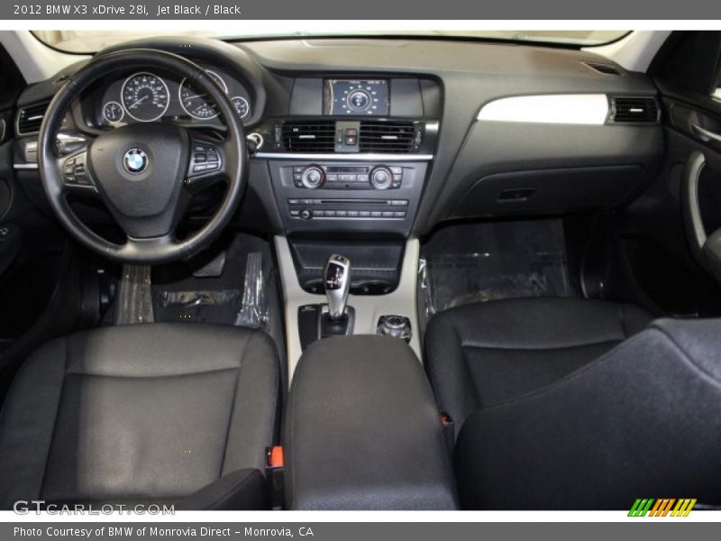 Jet Black / Black 2012 BMW X3 xDrive 28i