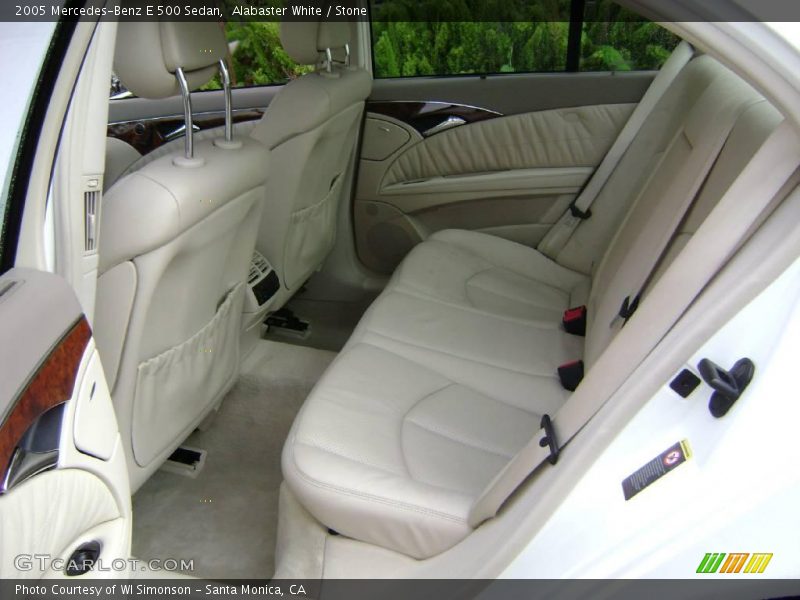 Alabaster White / Stone 2005 Mercedes-Benz E 500 Sedan