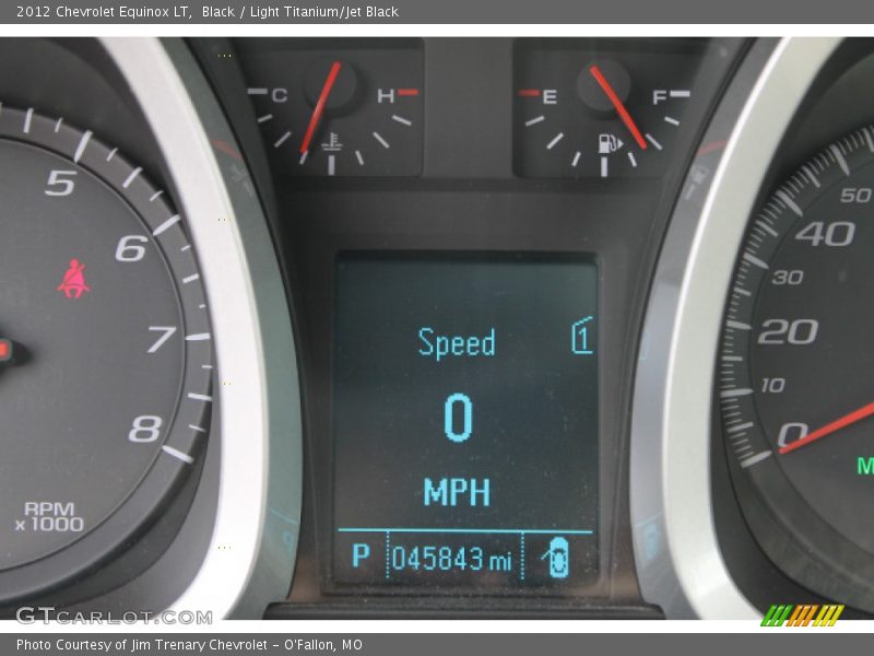 Black / Light Titanium/Jet Black 2012 Chevrolet Equinox LT