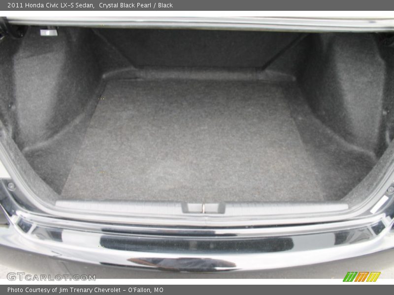 Crystal Black Pearl / Black 2011 Honda Civic LX-S Sedan