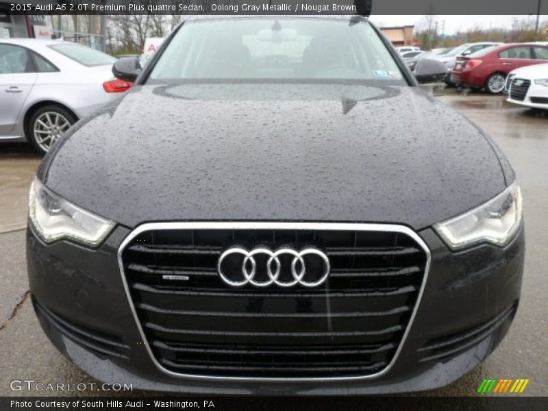 Oolong Gray Metallic / Nougat Brown 2015 Audi A6 2.0T Premium Plus quattro Sedan