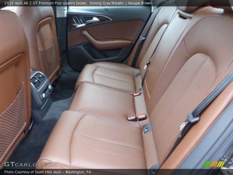 Oolong Gray Metallic / Nougat Brown 2015 Audi A6 2.0T Premium Plus quattro Sedan