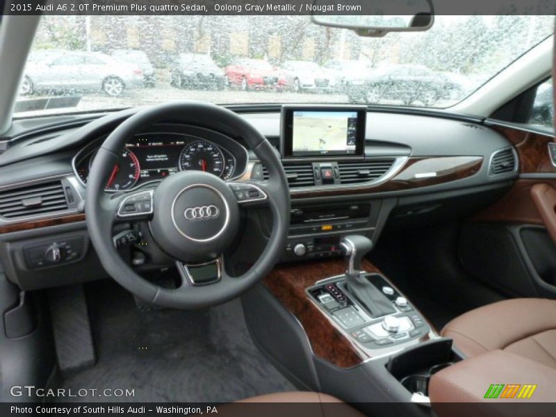 Oolong Gray Metallic / Nougat Brown 2015 Audi A6 2.0T Premium Plus quattro Sedan