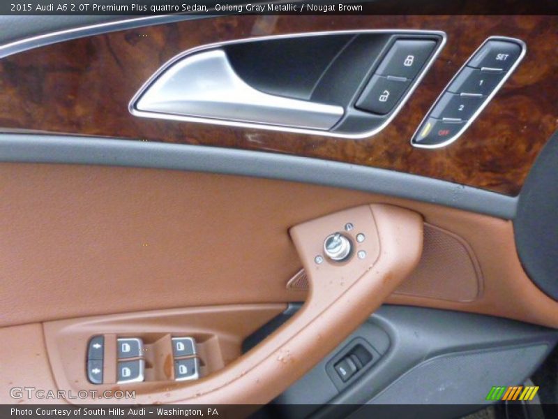 Oolong Gray Metallic / Nougat Brown 2015 Audi A6 2.0T Premium Plus quattro Sedan