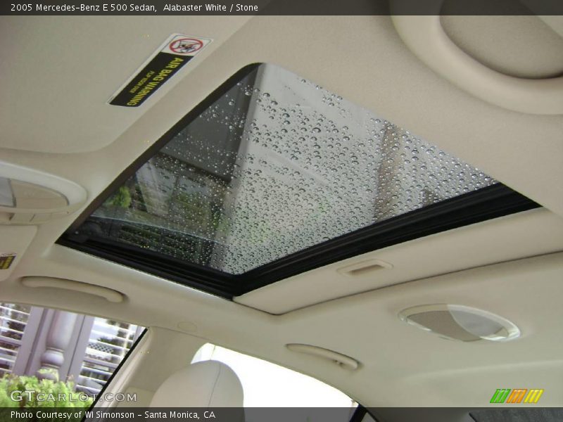 Alabaster White / Stone 2005 Mercedes-Benz E 500 Sedan