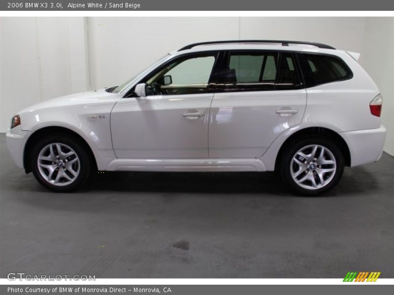 Alpine White / Sand Beige 2006 BMW X3 3.0i