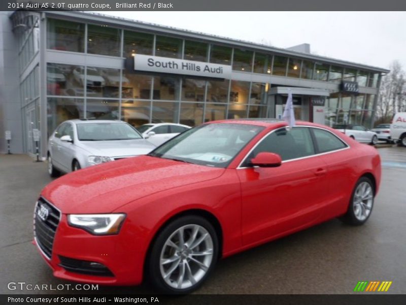 Brilliant Red / Black 2014 Audi A5 2.0T quattro Coupe