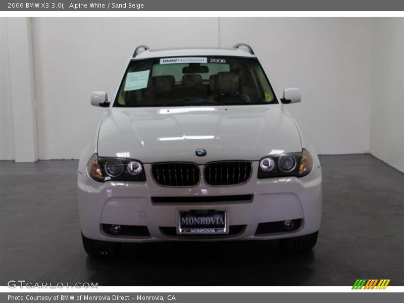 Alpine White / Sand Beige 2006 BMW X3 3.0i