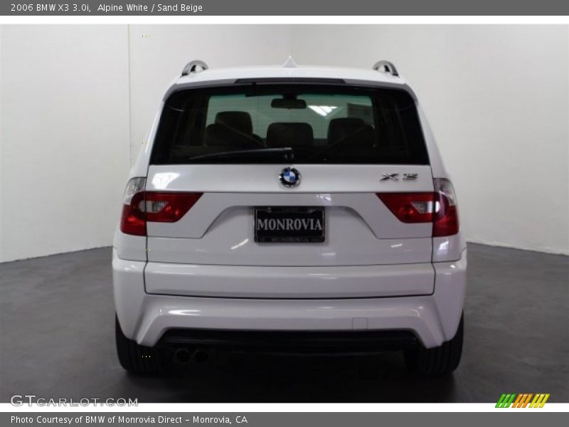 Alpine White / Sand Beige 2006 BMW X3 3.0i