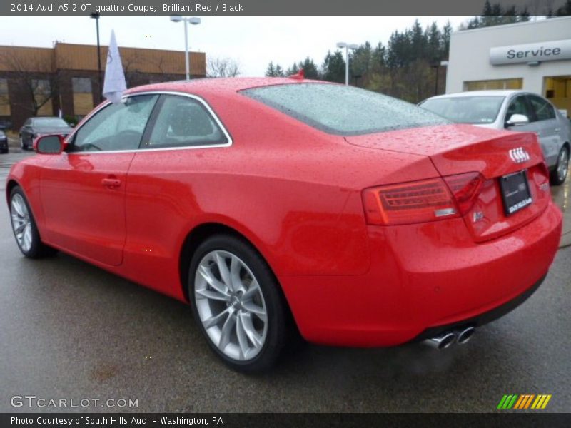 Brilliant Red / Black 2014 Audi A5 2.0T quattro Coupe