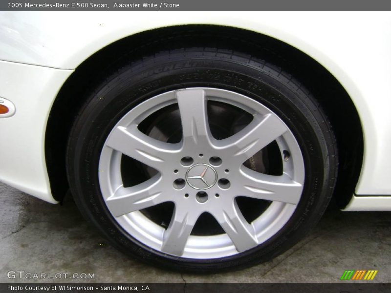 Alabaster White / Stone 2005 Mercedes-Benz E 500 Sedan
