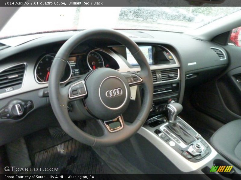 Brilliant Red / Black 2014 Audi A5 2.0T quattro Coupe