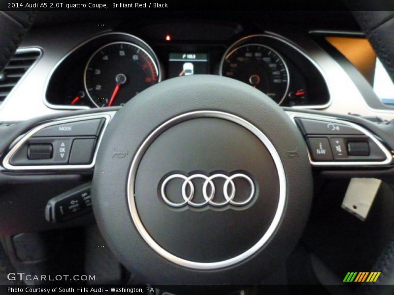 Brilliant Red / Black 2014 Audi A5 2.0T quattro Coupe