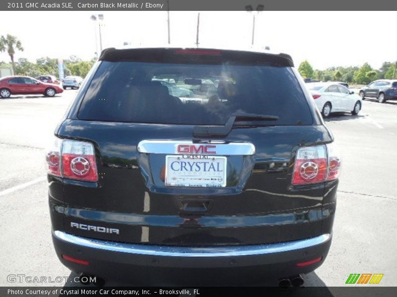 Carbon Black Metallic / Ebony 2011 GMC Acadia SLE