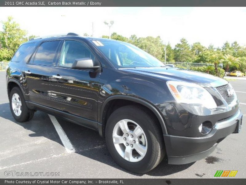Carbon Black Metallic / Ebony 2011 GMC Acadia SLE