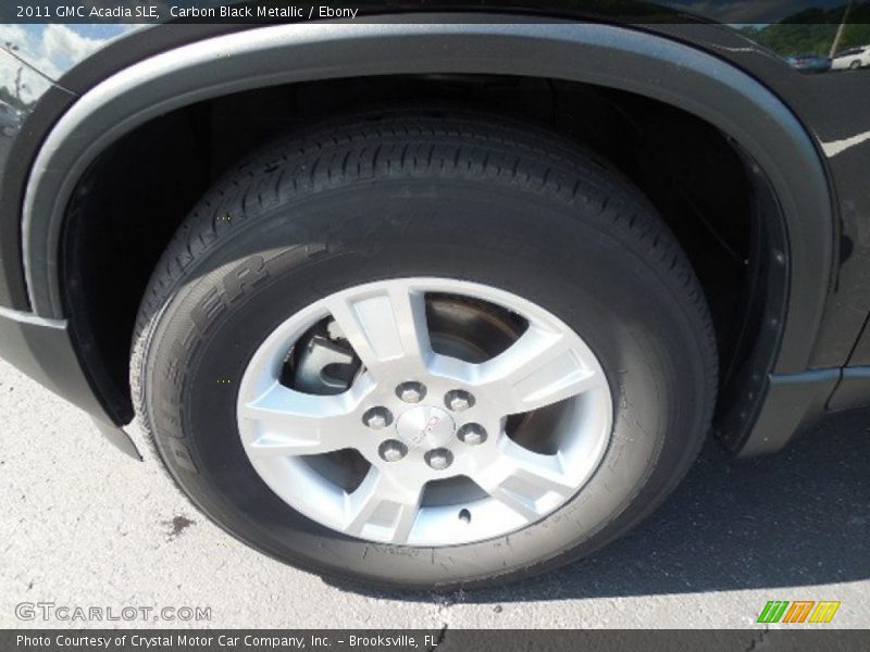 Carbon Black Metallic / Ebony 2011 GMC Acadia SLE