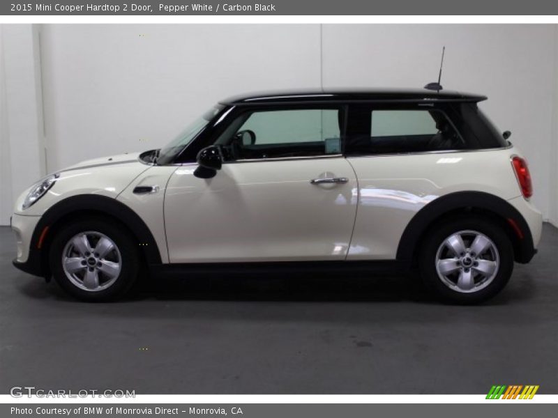 Pepper White / Carbon Black 2015 Mini Cooper Hardtop 2 Door