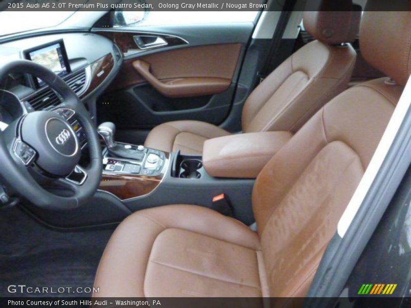 Oolong Gray Metallic / Nougat Brown 2015 Audi A6 2.0T Premium Plus quattro Sedan
