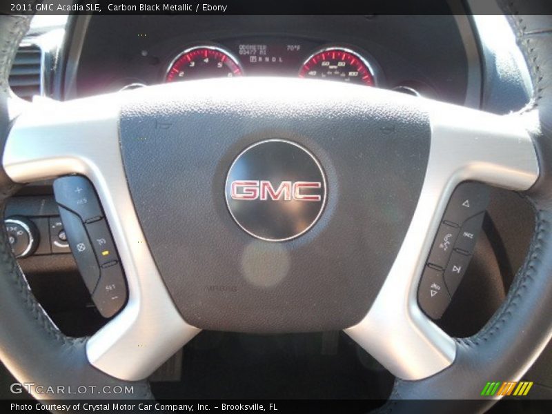 Carbon Black Metallic / Ebony 2011 GMC Acadia SLE