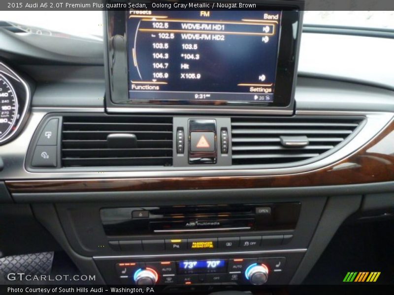 Oolong Gray Metallic / Nougat Brown 2015 Audi A6 2.0T Premium Plus quattro Sedan
