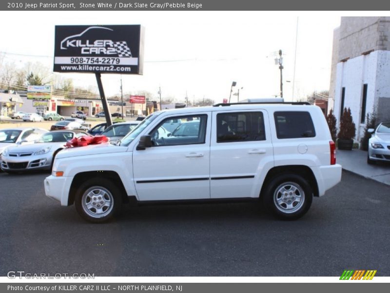 Stone White / Dark Slate Gray/Pebble Beige 2010 Jeep Patriot Sport