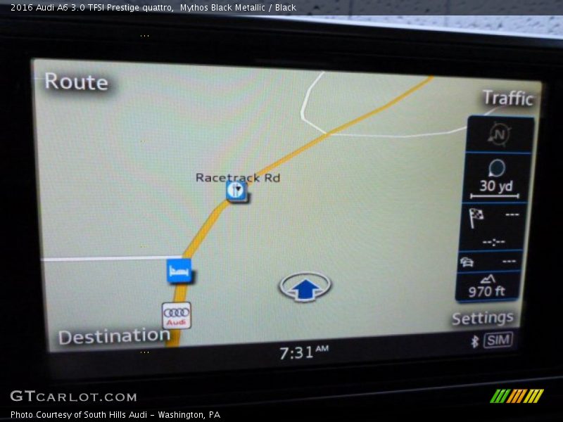 Navigation of 2016 A6 3.0 TFSI Prestige quattro