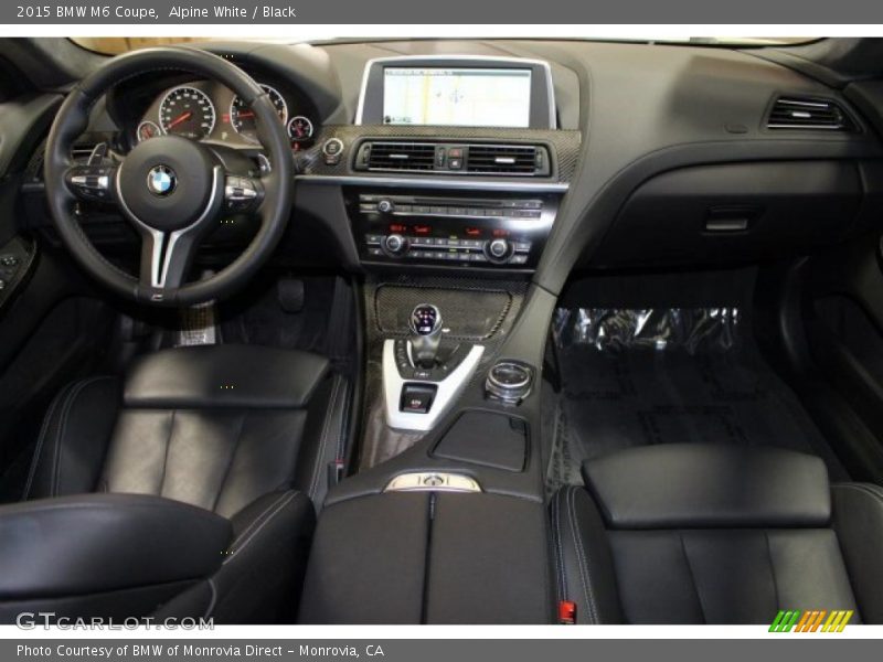 Alpine White / Black 2015 BMW M6 Coupe