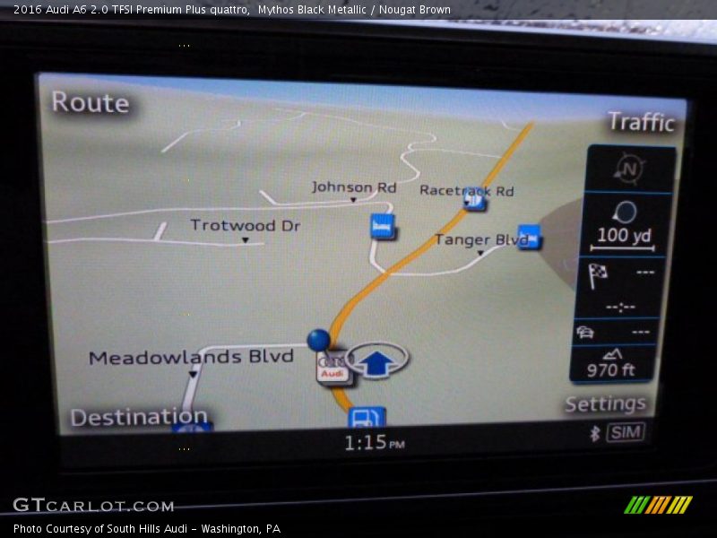 Mythos Black Metallic / Nougat Brown 2016 Audi A6 2.0 TFSI Premium Plus quattro