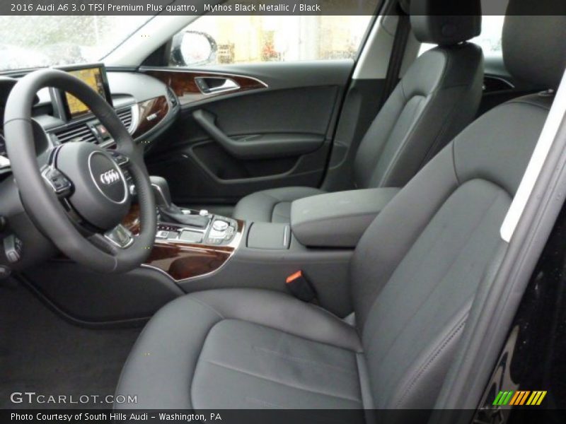Mythos Black Metallic / Black 2016 Audi A6 3.0 TFSI Premium Plus quattro