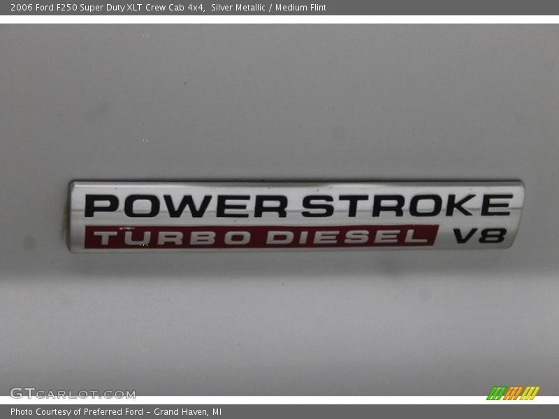 Silver Metallic / Medium Flint 2006 Ford F250 Super Duty XLT Crew Cab 4x4