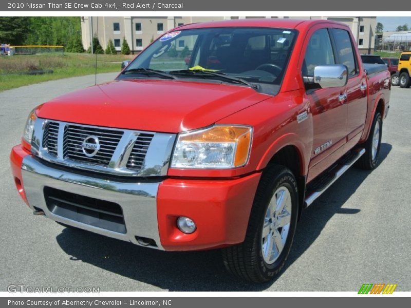 Red Alert / Charcoal 2010 Nissan Titan SE Crew Cab 4x4